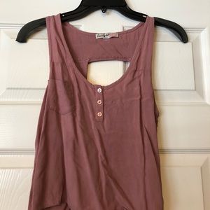Blush tank top